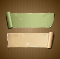 Vintage paper roll ripped collections