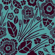 Seamless floral ornate vintage pattern