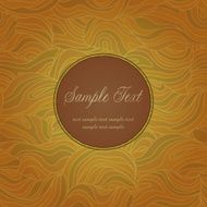 Decorative background with text frame and seamless abstract pattern