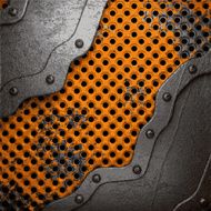 Old metal background N1358
