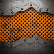 Old metal background N1359