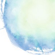 Abstract light blue and yellow watercolor background