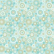 Colorful seamless abstract blue doodle pattern