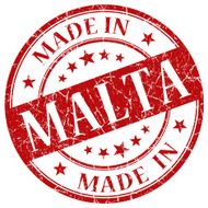 made in malta red stamp