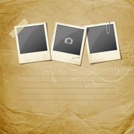 Vintage Instant photo on paper