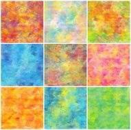 Set of Colorful water color painting background N360