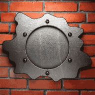metal and brick background N178