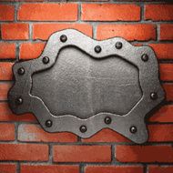 metal and brick background N179