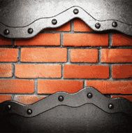 metal and brick background N180