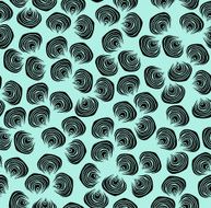 Linear stylish abstract seamless summer pattern N2