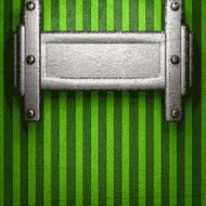 metal on green background N132