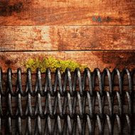 metal and wood background N455