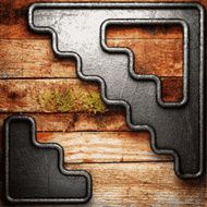 metal and wood background N457