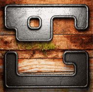 metal and wood background N458