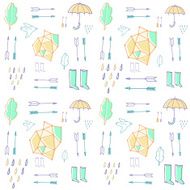 Seasonal seamless pattern N2