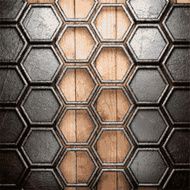 metal and wood background N469