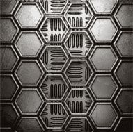 metal on wall background N198