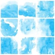 Set of Colorful water color painting background N362