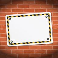 Banner on Brick Wall