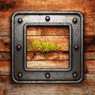 metal and wood background N475