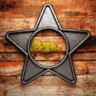 metal and wood background N476