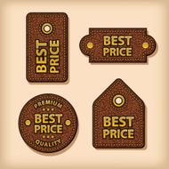 best price leather labels