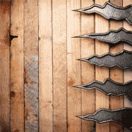 metal and wood background N485