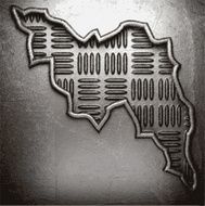 metal on wall background N205