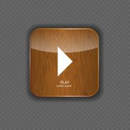 Music wood application icons vector illustration