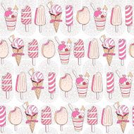 Ice Cream seamless pattern N21