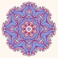 round leaf purple pattern