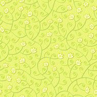 abstract flowers floral light green seamless