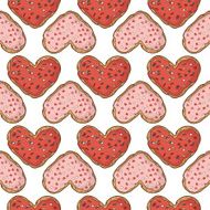 Seamless pattern with cookies N6