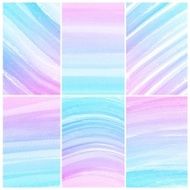 Set of Colorful water color painting background N368