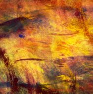 Abstract Watercolor nature painting N1108