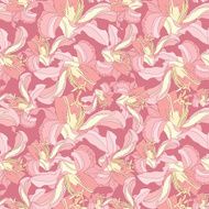Abstract Floral Lilac Seamless Texture