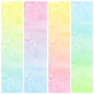 Set of Colorful water color painting background N387