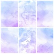 Set of Colorful water color painting background N414