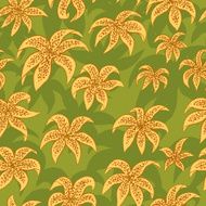 Lilies seamless pattern
