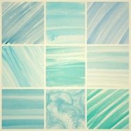 Set of Colorful water color painting background N416