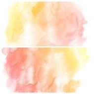 Set of Colorful water color painting background N419