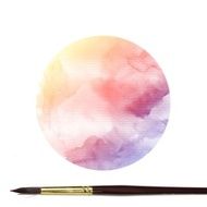 Colorful water color painting background N372