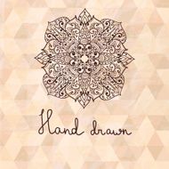 Vector hand drawn flower