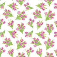 flower bouquet seamless pattern N3