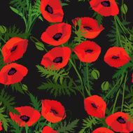 Meadow flower seamless background