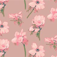 Anemone pattern Hand-drawing