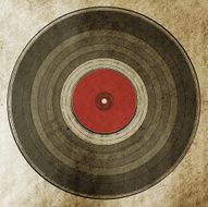 musical background with vinyl