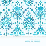 Abstract Flower Damask Horizontal Torn Seamless Pattern Background