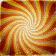 Retro beams on vintage paper