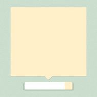 White blank web button beige empty balloon tip texture background